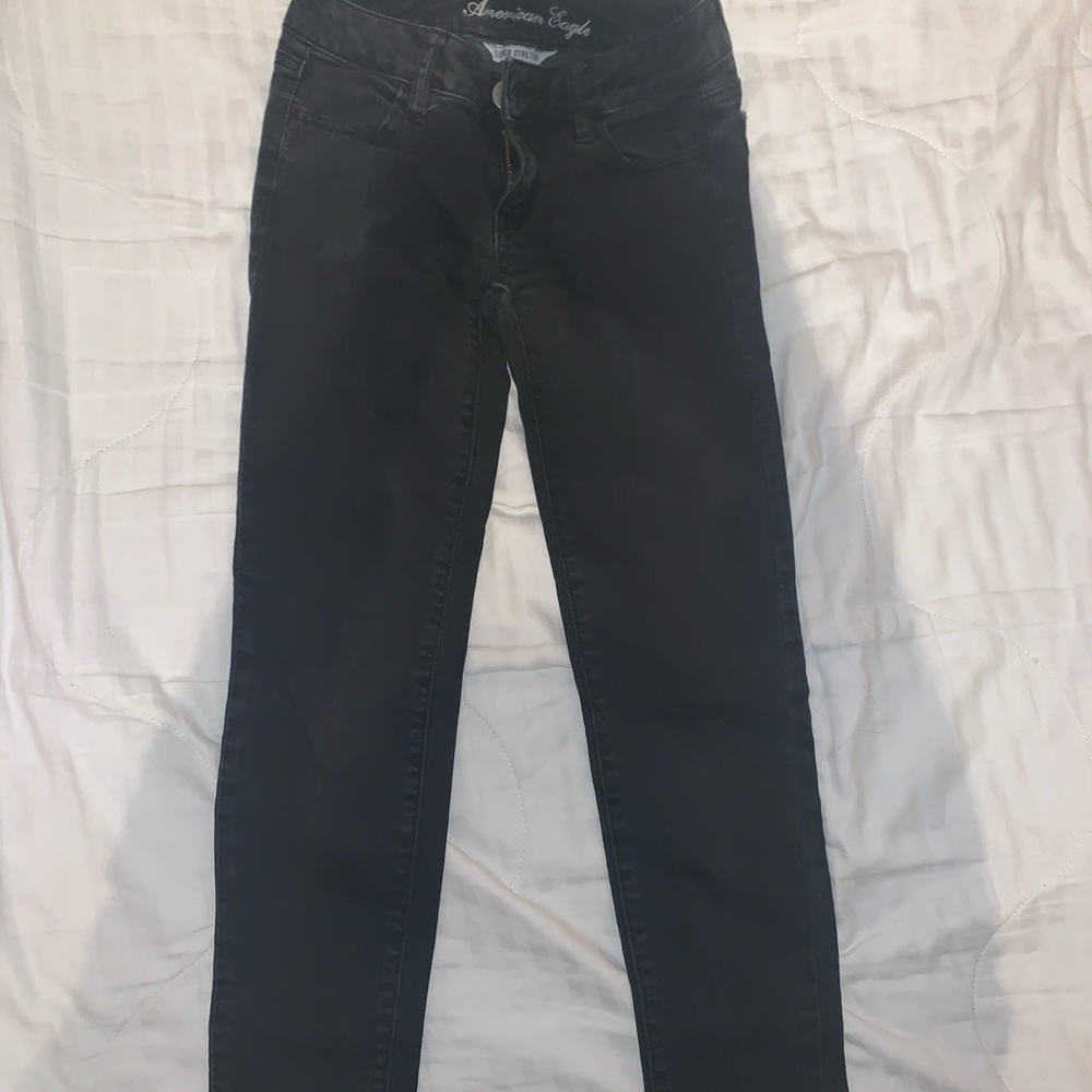 American Eagle black skinny jeans